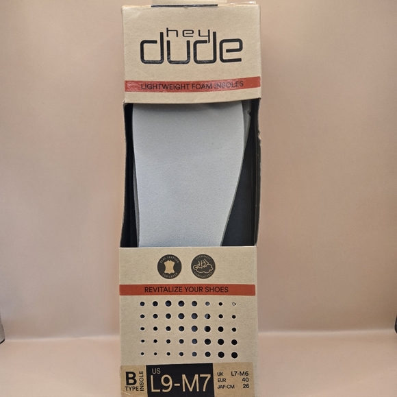 Hey Dude Accessories - Hey Dude Lightweight Foam Insoles - Gray